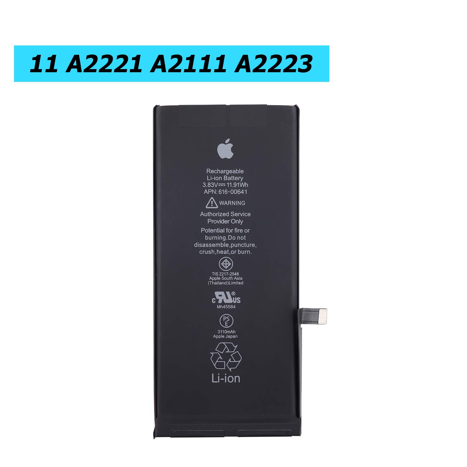 Amazon.com: Vvsialeek Replacement Battery 616-00641 Compatible